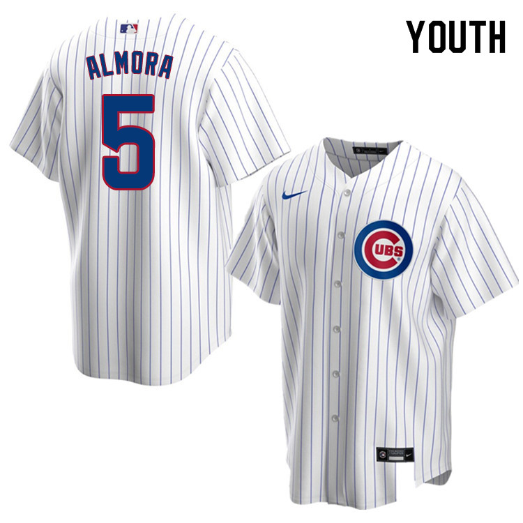 Nike Youth #5 Albert Almora Chicago Cubs Baseball Jerseys Sale-White